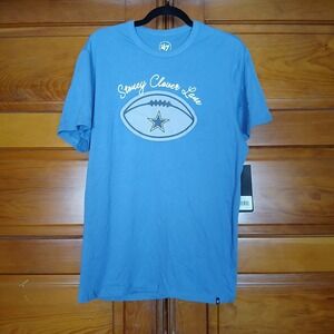 NWT Dallas Cowboys NFL Women's T Shirt Large Stoney Clover Lane Blue Embroidered